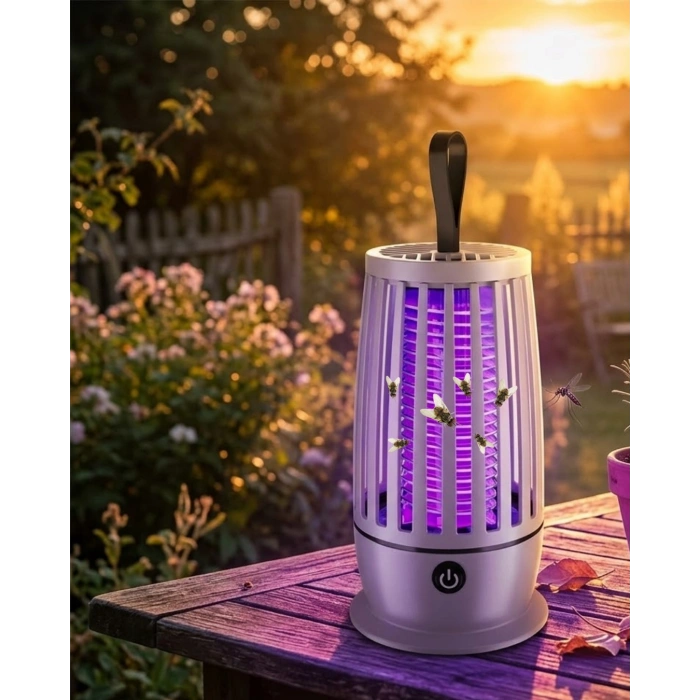 Elektrikli Sinek Öldürücü Lamba UV Mor Işık Geniş Alan Etkili Sessiz Çalışma