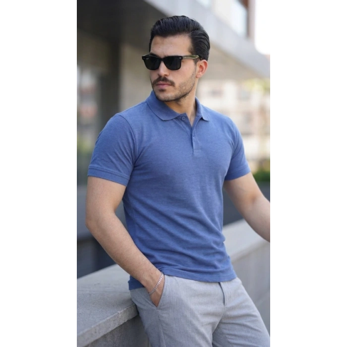 Erkek Kısa Kollu Yakalı Tişört