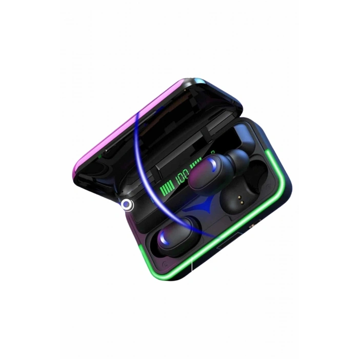 Extra Bass Kablosuz Kulaklık Işıklı Bluetooth Kulaklık Powerbank Özellikli