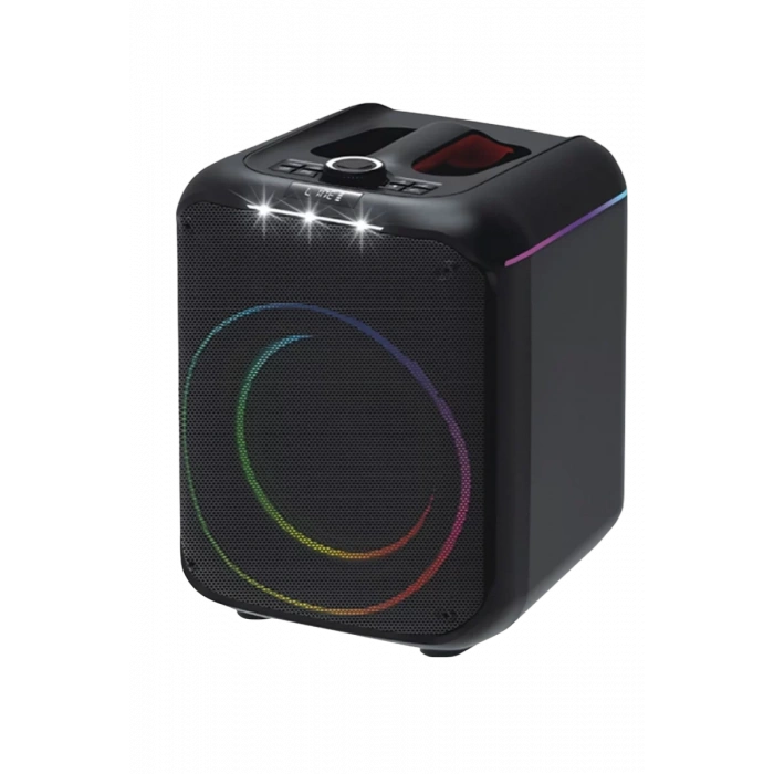 F39 25W Sürücülü RGB Işıklı 2 Adet Mikrofonlu Bluetooth 5.3 Kablosuz Hoparlör – Siyah