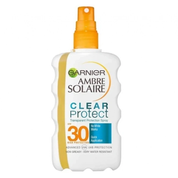 Garnier Ambre Solaire Clear Protect Şeffaf Spf 30 Vücut Spreyi 200 ml
