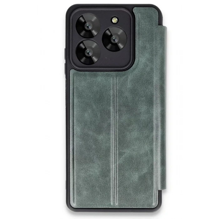 General Mobile Era 30 Kılıf Flip Cover - Koyu Yeşil