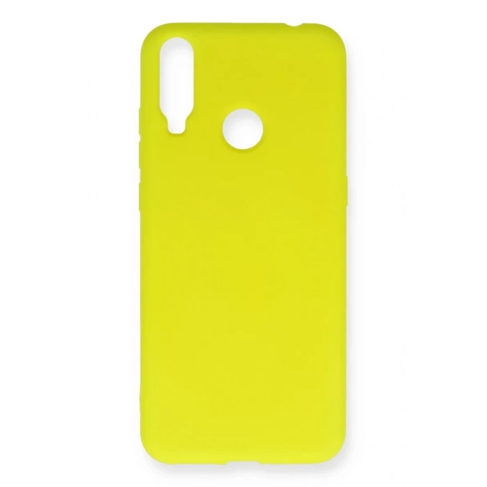 General Mobile GM 10 Kılıf Nano içi Kadife Silikon - Sarı