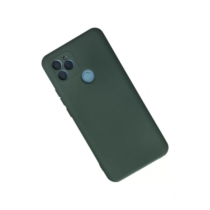 General Mobile GM 21 Kılıf Nano içi Kadife Silikon - Koyu Yeşil