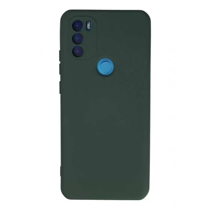 General Mobile GM 21 Plus Kılıf Nano içi Kadife Silikon - Koyu Yeşil