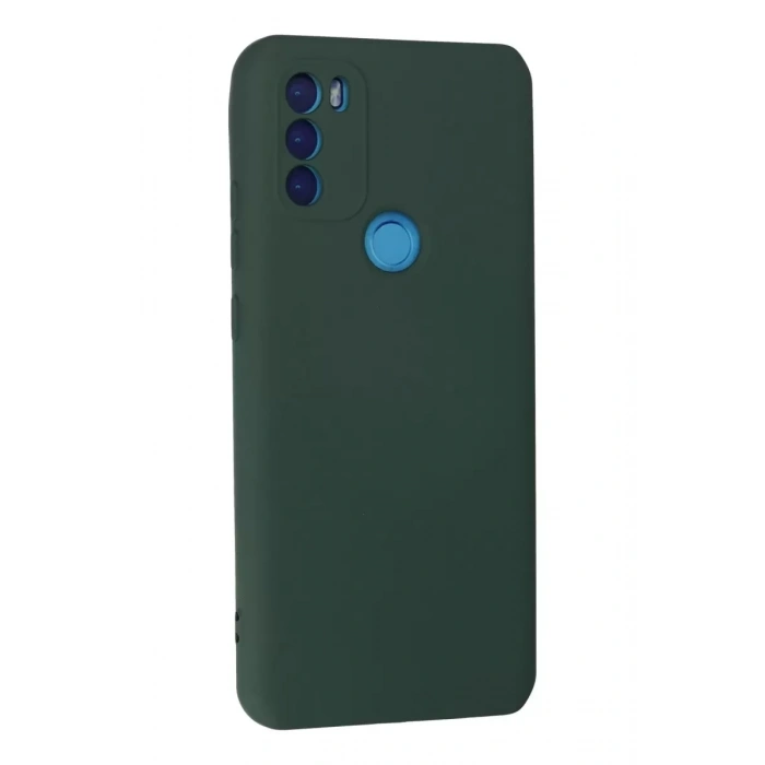 General Mobile GM 21 Plus Kılıf Nano içi Kadife Silikon - Koyu Yeşil