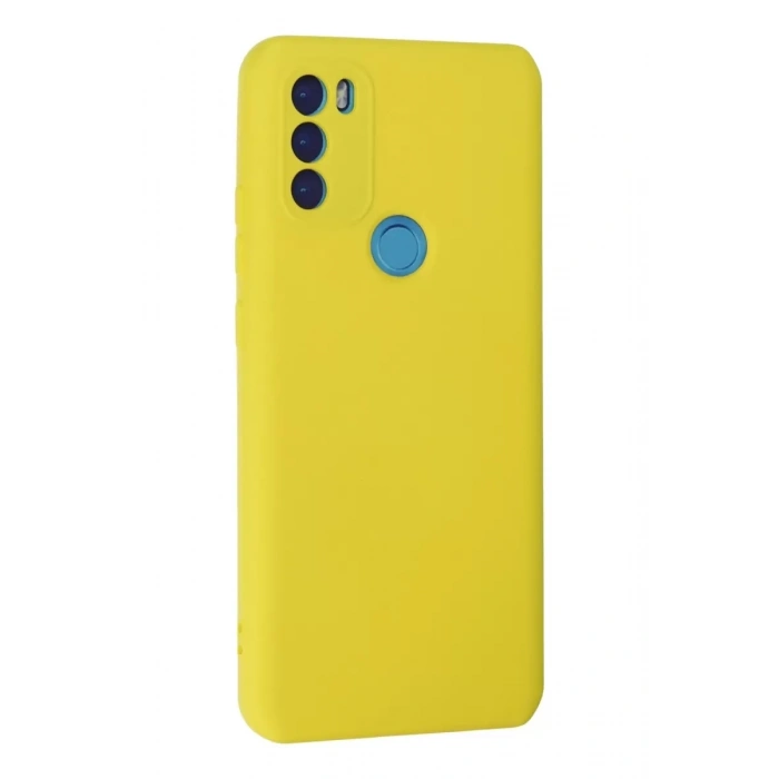 General Mobile GM 21 Plus Kılıf Nano içi Kadife Silikon - Sarı