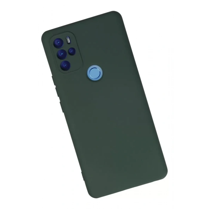 General Mobile GM 21 Pro Kılıf Nano içi Kadife Silikon - Koyu Yeşil