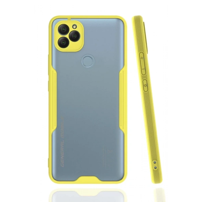 General Mobile GM 22 Kılıf Platin Silikon - Sarı
