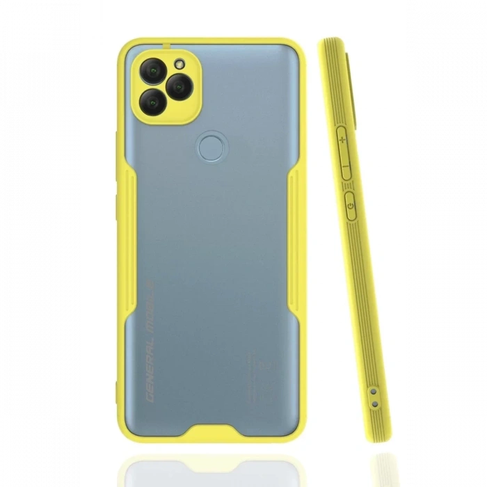 General Mobile GM 22 Kılıf Platin Silikon - Sarı