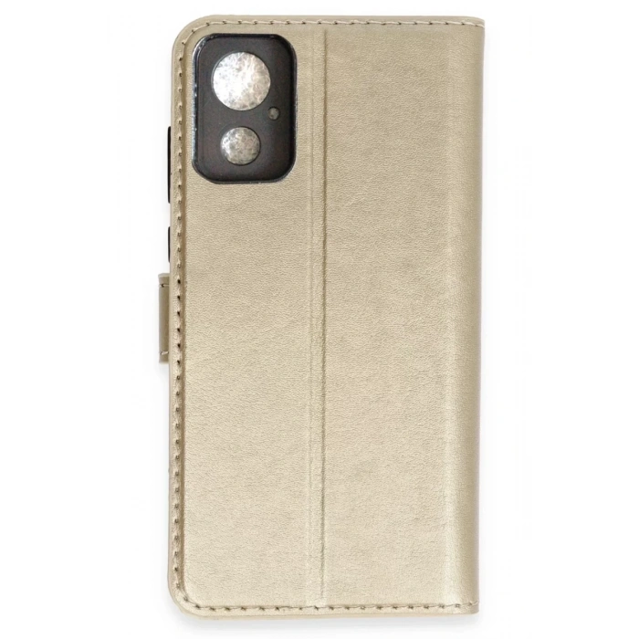 General Mobile GM 23 SE Trend S Plus Kapaklı Kılıf - Gold