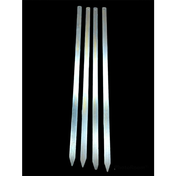 Geniş Yassı Metal Adana Kebap Şişi - 50 cm