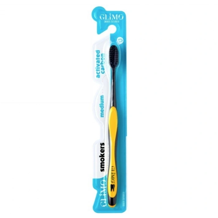 Glimo Smokers Beyazlatıcı Diş Fırçası Medium Sarı