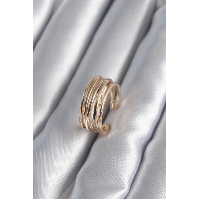 Gold Renk Ayarlanabilir Kadın Yüzük