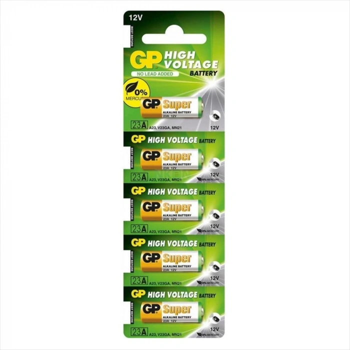 GP 23A 12V Alkalin Pil 5li Paket