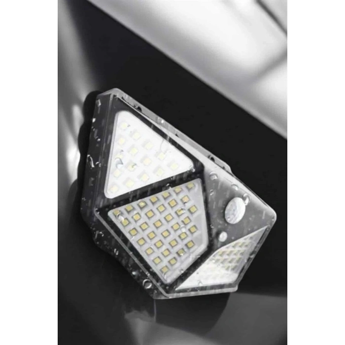 Güneş Enerjili Bahçe Aydınlatma Lambası Solar 100 Led Lamba