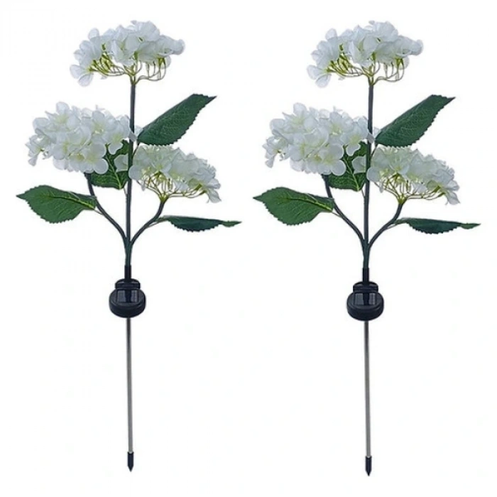 Güneş Enerjili Kazıklı Çiçek LED Lamba