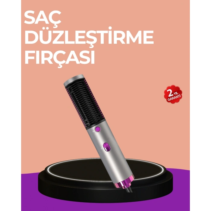 Hacim Veren ve Saç Elektriklenmesini Önleyen Sıcak Hava Fırçası