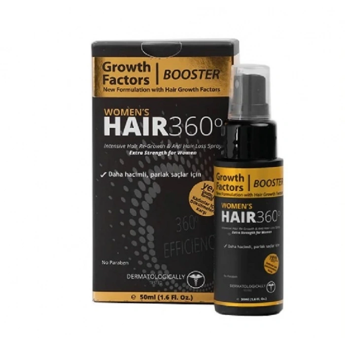 Hair 360 Booster Womens Hair Spray 50ml - Kadınlar için Saç Spreyi