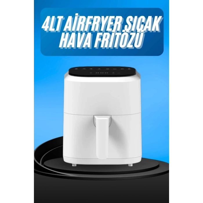 Hava Fritözü 4L Airfryer Pratik Uzun Ömürlü Yağsız Pişirme Taşınabilir