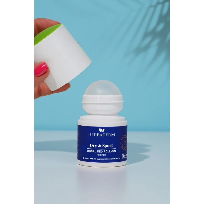 Herbaderm Dry Sport Doğal Deo Roll On For Men 50 ml