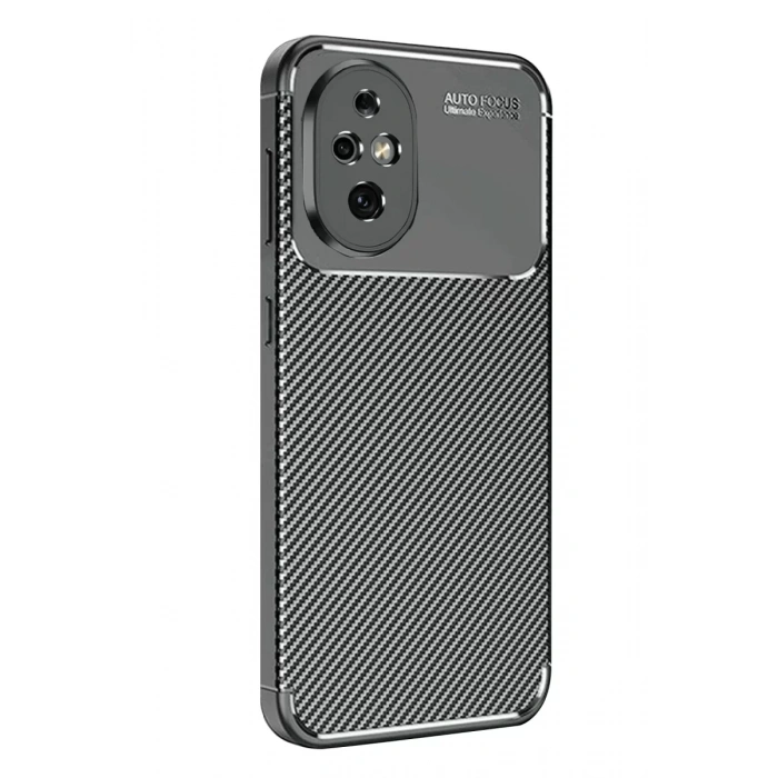 Honor 200 Kılıf Auto Focus Karbon Kapak - Siyah