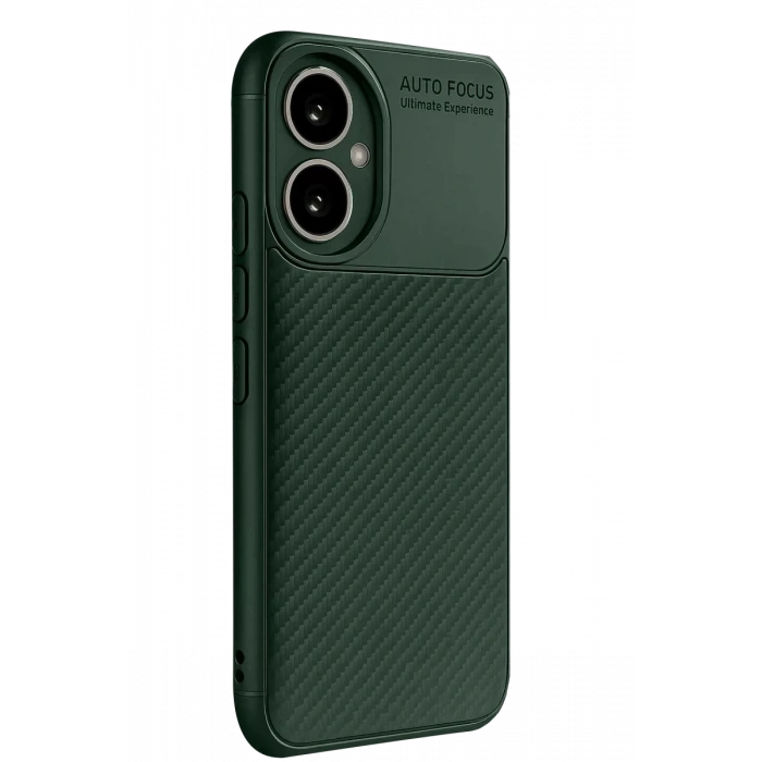 Honor 400 Kılıf Auto Focus Karbon Kapak - Koyu Yeşil