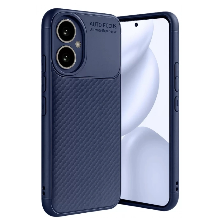Honor 400 Kılıf Auto Focus Karbon Kapak - Lacivert