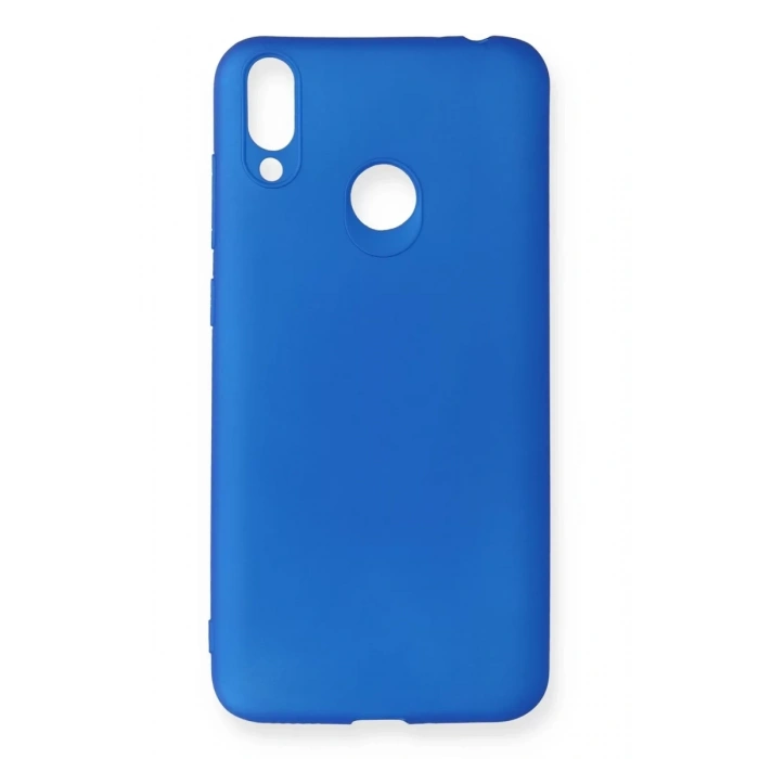 Huawei Honor 8C Kılıf First Silikon - Mavi