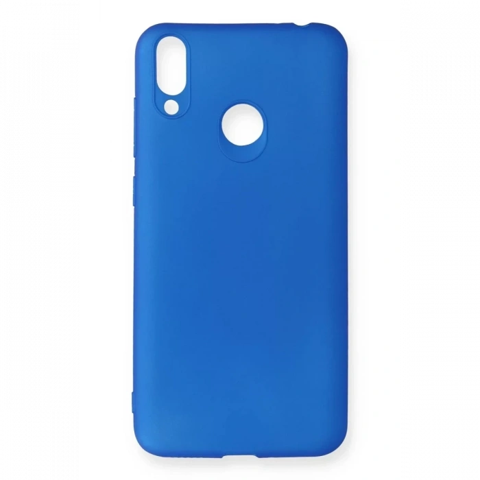 Huawei Honor 8C Kılıf First Silikon - Mavi