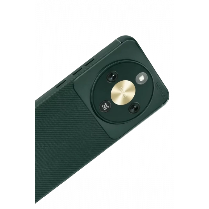 Huawei Honor Magic 8 Lite Auto Focus Karbon Kapak - Koyu Yeşil