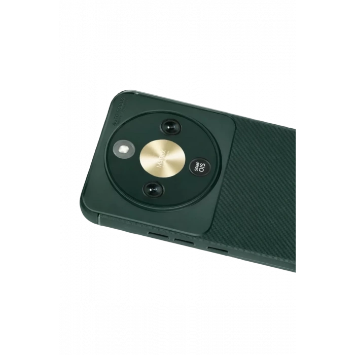 Huawei Honor Magic 8 Lite Auto Focus Karbon Kapak - Koyu Yeşil