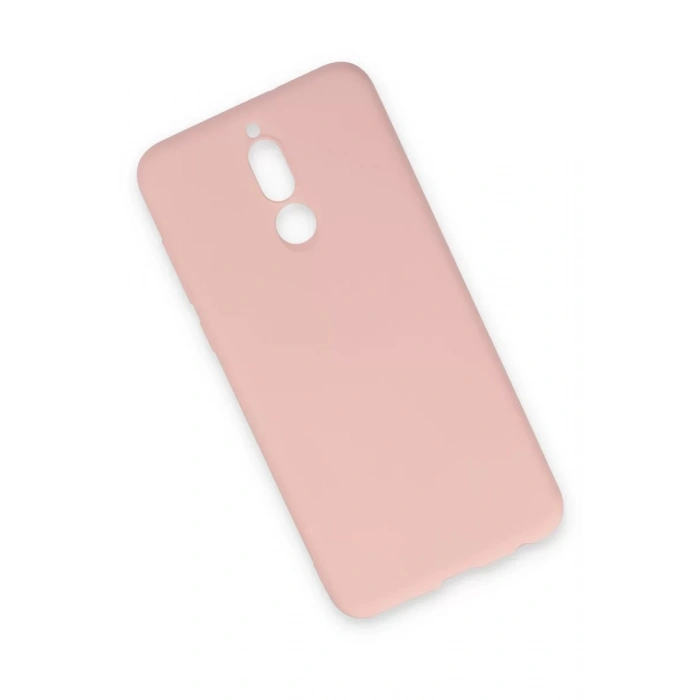 Huawei Mate 10 Lite Kılıf Nano içi Kadife Silikon - Pudra