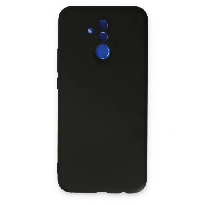 Huawei Mate 20 Lite Kılıf Nano içi Kadife Silikon - Siyah