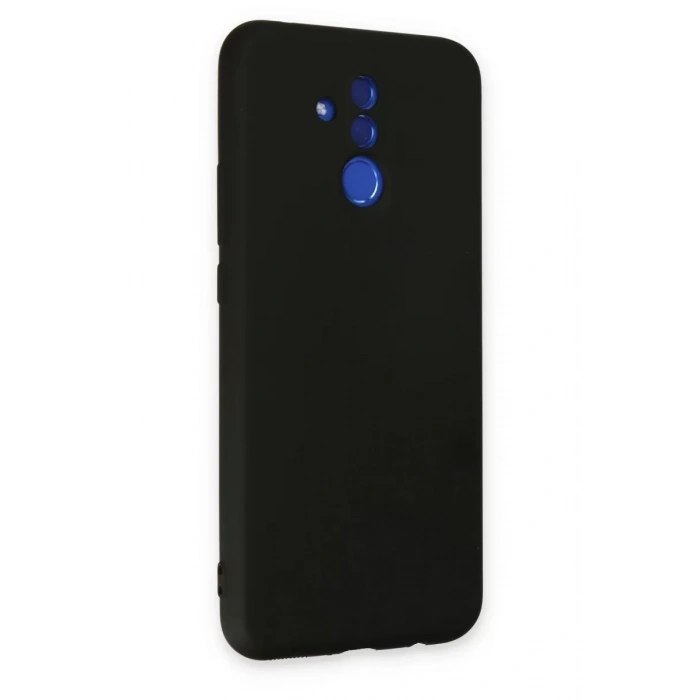 Huawei Mate 20 Lite Kılıf Nano içi Kadife Silikon - Siyah
