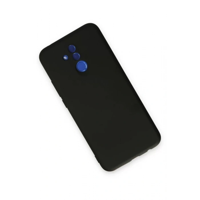 Huawei Mate 20 Lite Kılıf Nano içi Kadife Silikon - Siyah