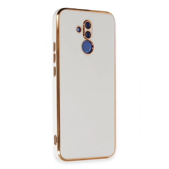 Huawei Mate 20 Lite Kılıf Volet Silikon - Beyaz