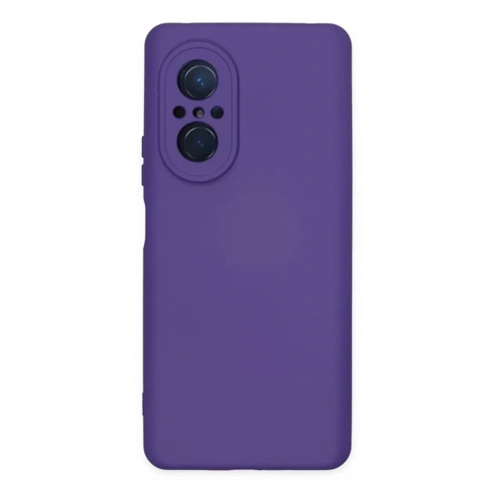 Huawei Nova 9 SE Kılıf Nano içi Kadife Silikon - Mor