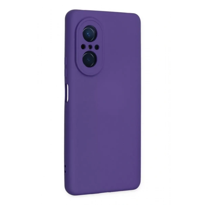 Huawei Nova 9 SE Kılıf Nano içi Kadife Silikon - Mor