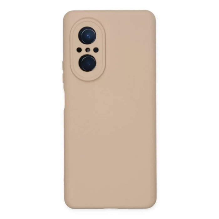 Huawei Nova 9 SE Kılıf Nano içi Kadife Silikon - Pudra