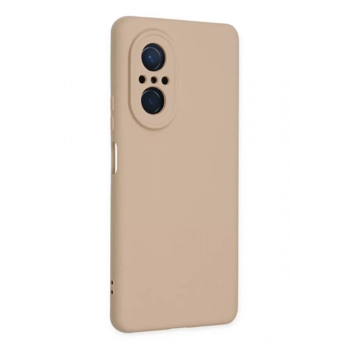 Huawei Nova 9 SE Kılıf Nano içi Kadife Silikon - Pudra