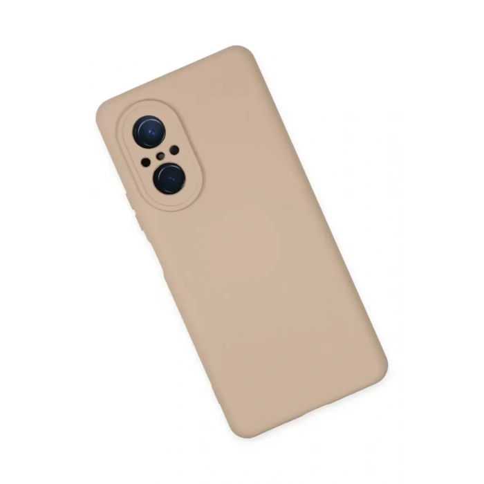 Huawei Nova 9 SE Kılıf Nano içi Kadife Silikon - Pudra