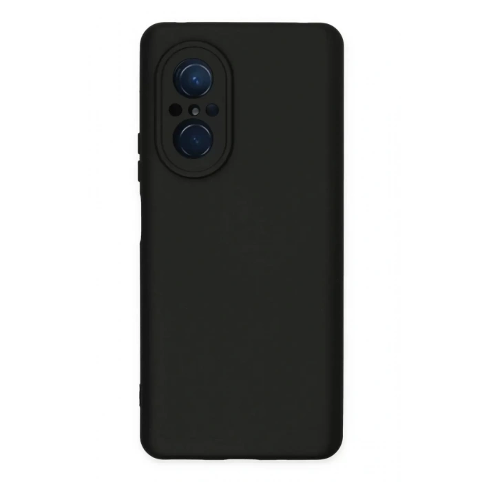 Huawei Nova 9 SE Kılıf Nano içi Kadife Silikon - Siyah