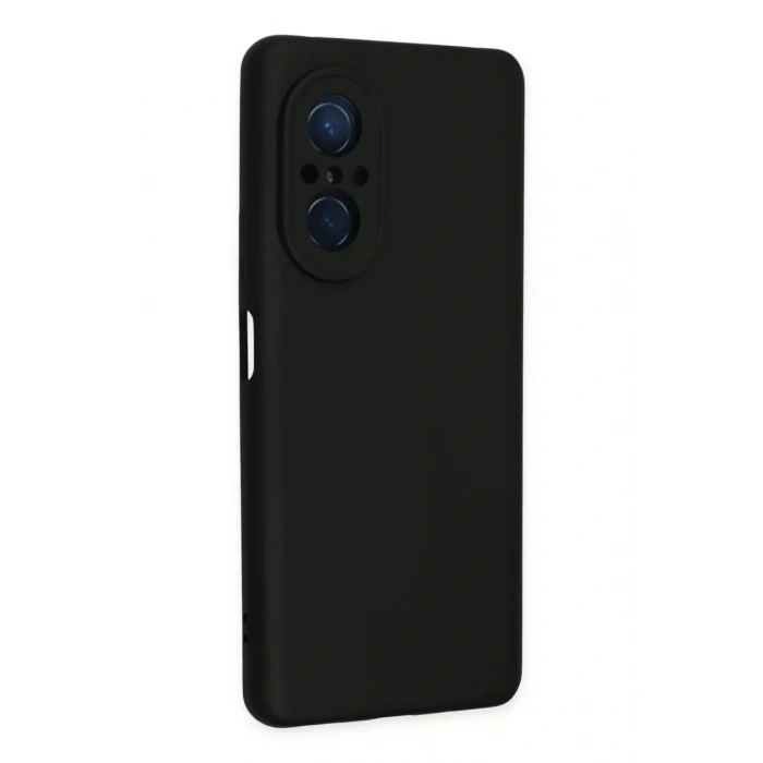Huawei Nova 9 SE Kılıf Nano içi Kadife Silikon - Siyah