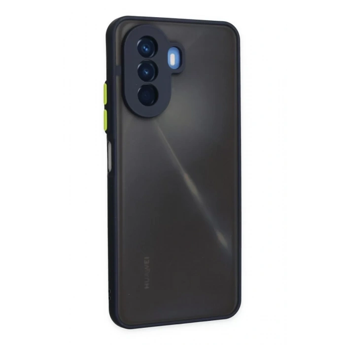 Huawei Nova Y70 Kılıf Montreal Silikon Kapak - Lacivert