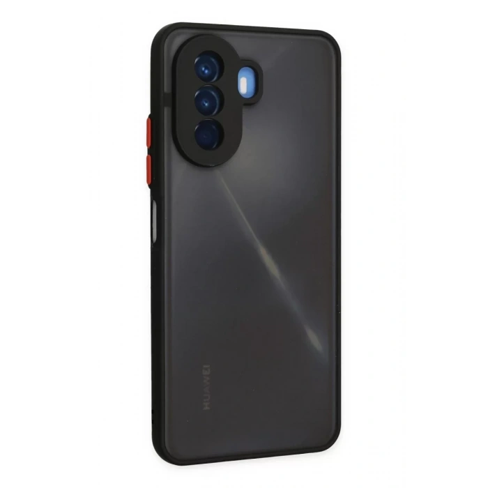 Huawei Nova Y70 Kılıf Montreal Silikon Kapak - Siyah