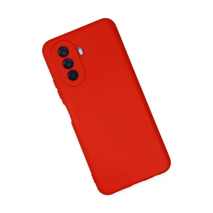 Huawei Nova Y70 Kılıf Nano içi Kadife Silikon - Kırmızı