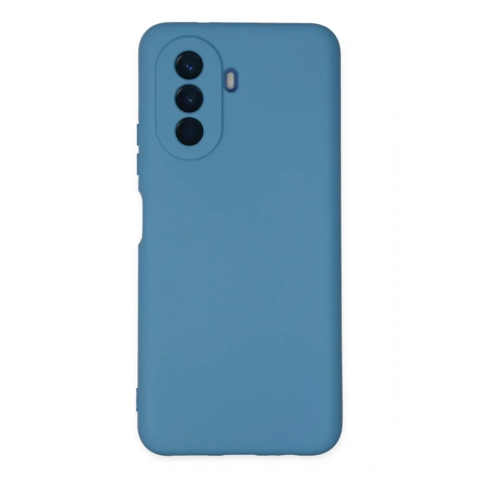 Huawei Nova Y70 Kılıf Nano içi Kadife Silikon - Mavi