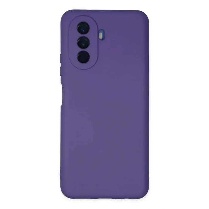 Huawei Nova Y70 Kılıf Nano içi Kadife Silikon - Mor
