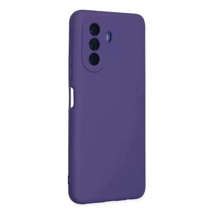 Huawei Nova Y70 Kılıf Nano içi Kadife Silikon - Mor